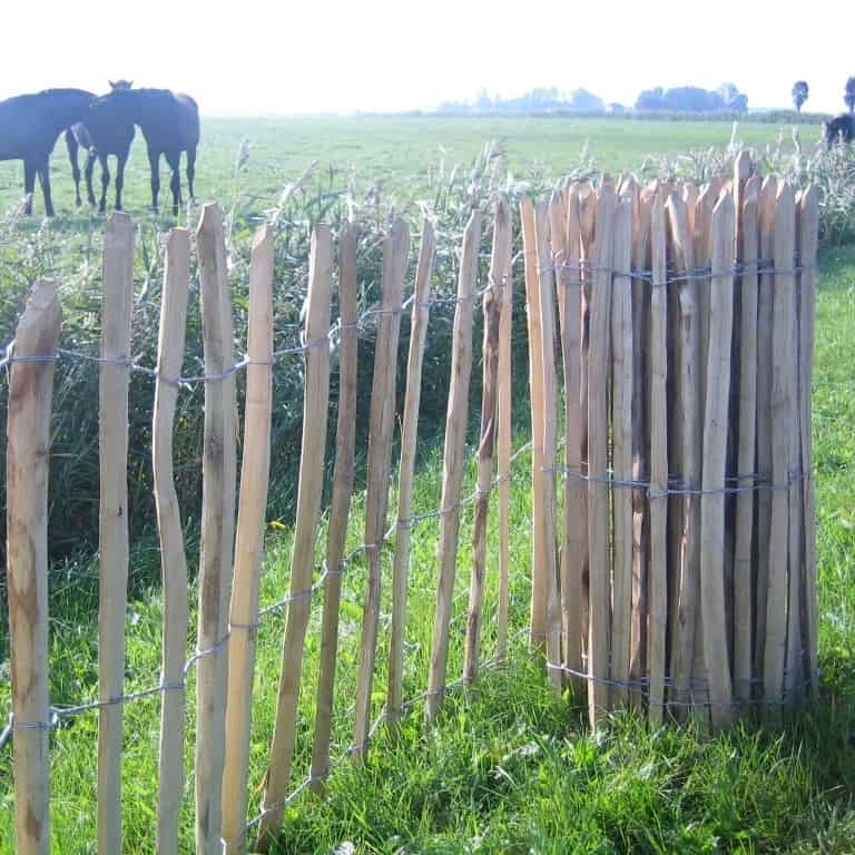 Les différentes façons d'utiliser les clôtures en châtaignier dans le jardin